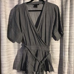 Fashion to Figure 100% Cotton Wrap Shirt